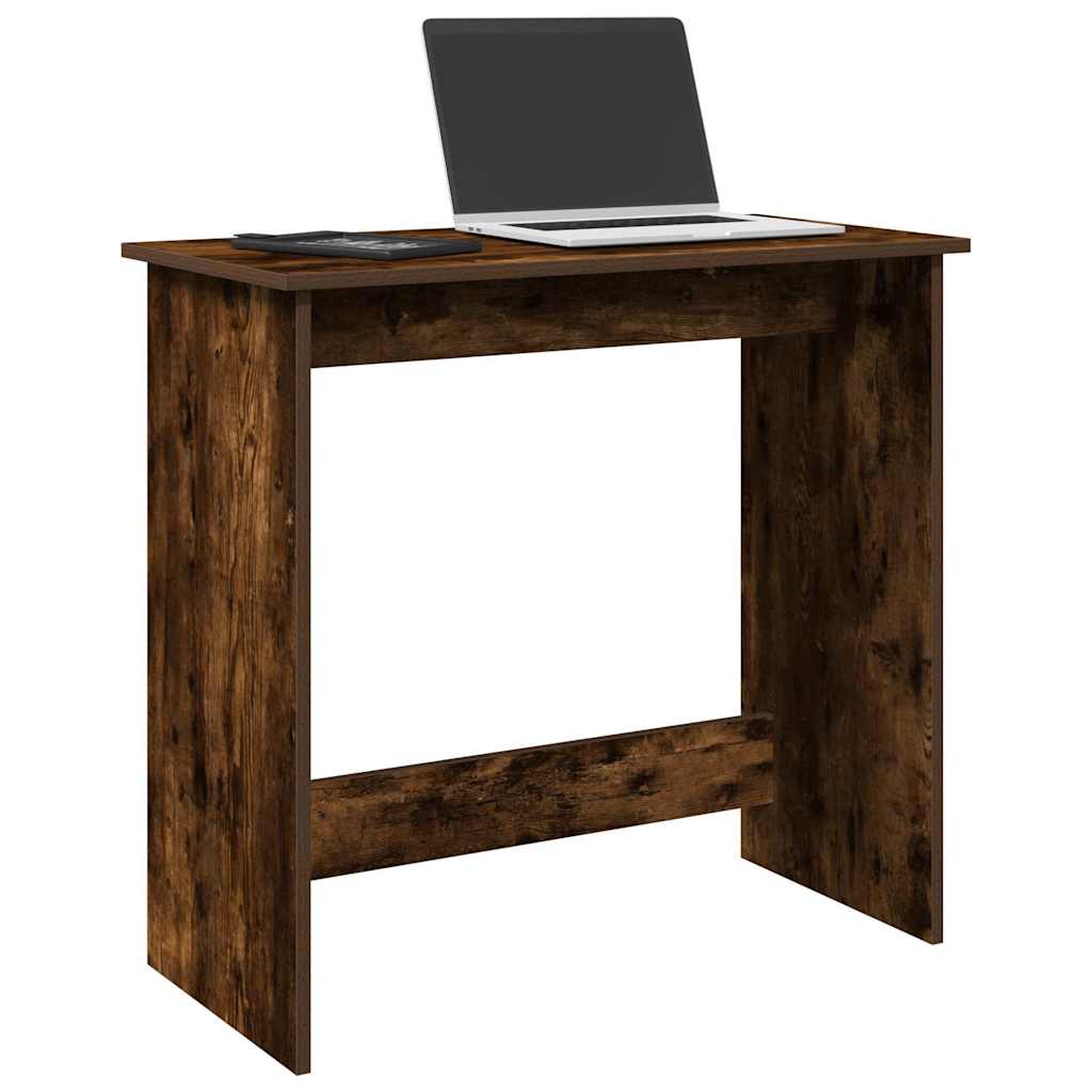 Bureau chêne fumé 80x40x75 cm bois d'ingénierie Bureaux vidaXL   