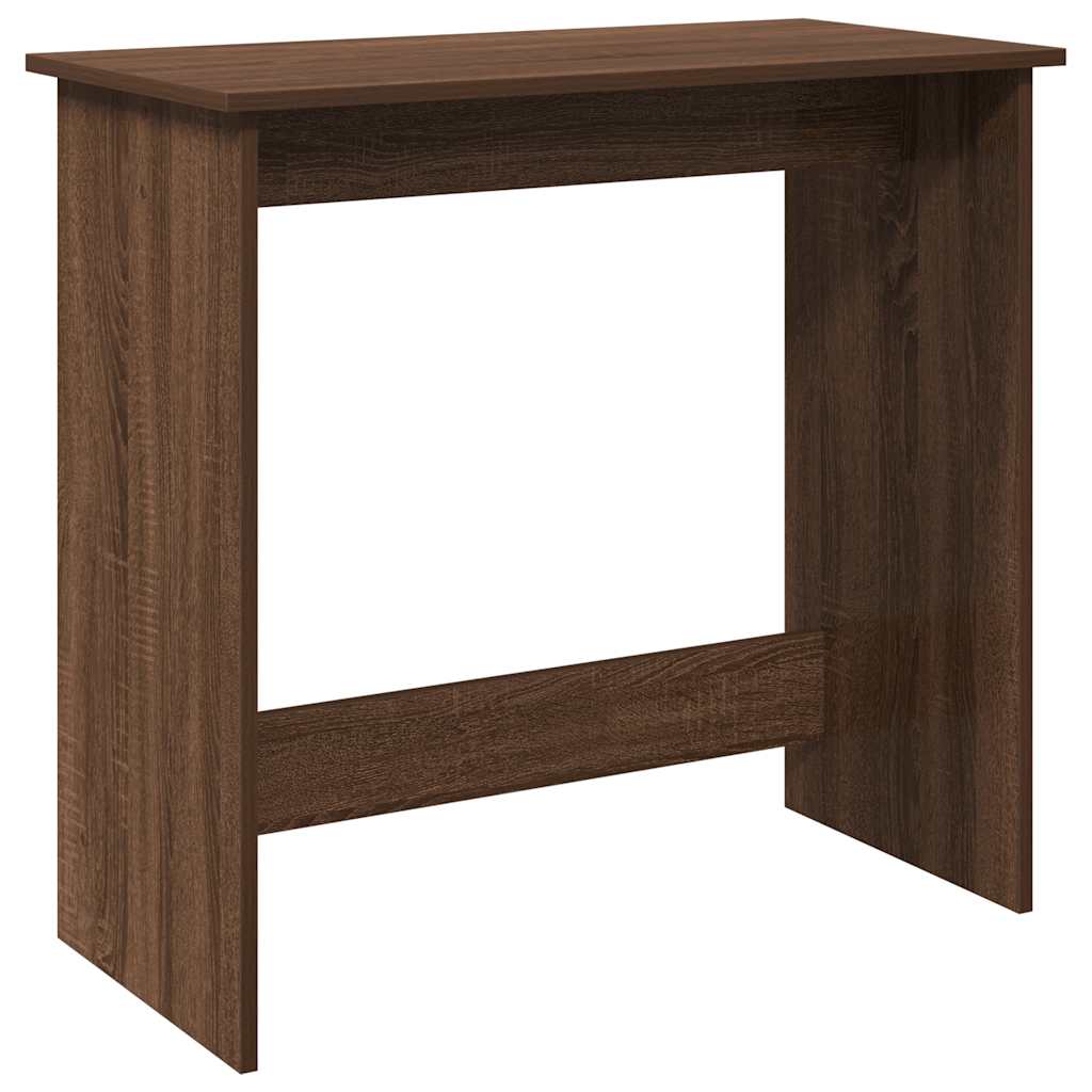 Bureau chêne marron 80x40x75 cm bois d'ingénierie Bureaux vidaXL   