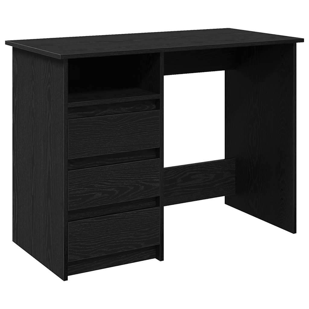 Bureau noir 102x50x75 cm bois d'ingénierie Bureaux vidaXL   