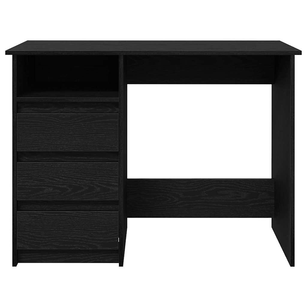 Bureau noir 102x50x75 cm bois d'ingénierie Bureaux vidaXL   