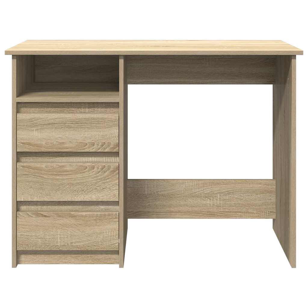 Bureau chêne sonoma 102x50x75 cm bois d'ingénierie Bureaux vidaXL   