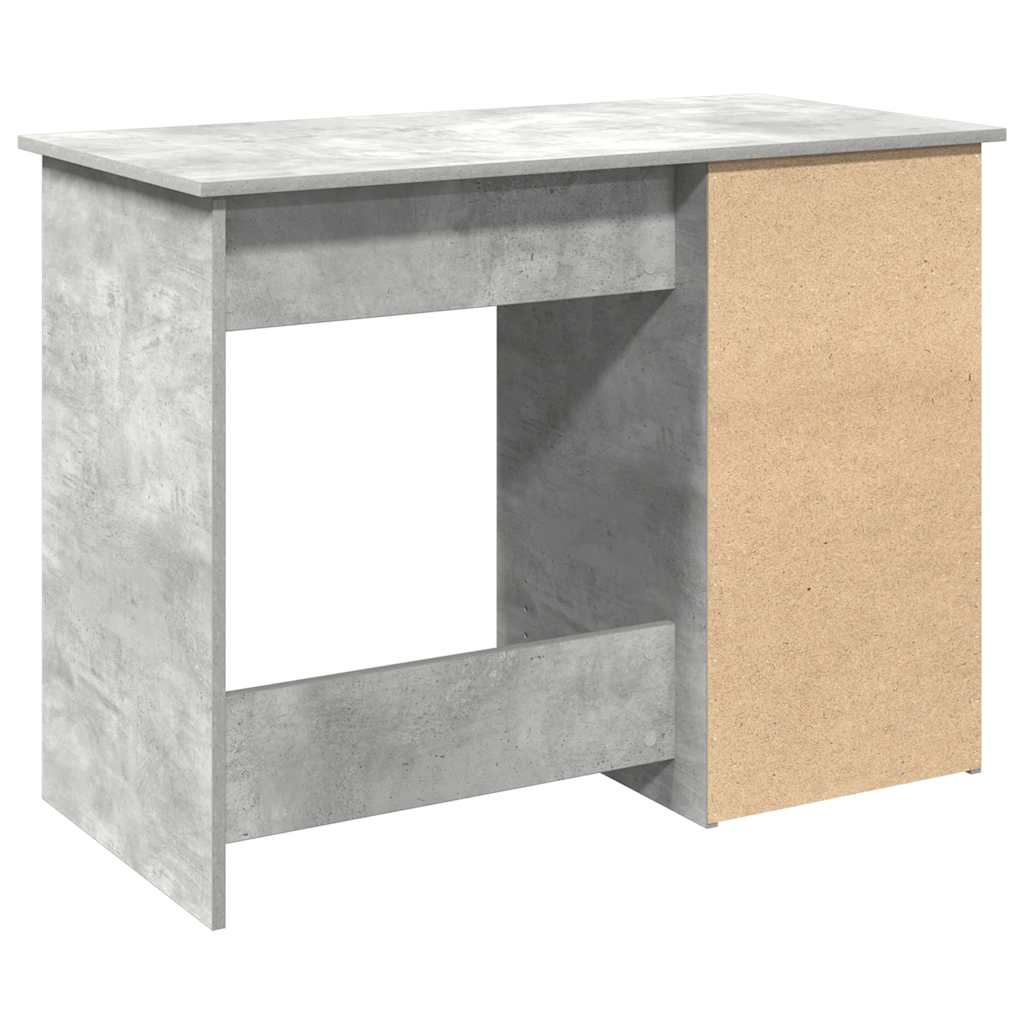 Bureau gris béton 102x50x75 cm bois d'ingénierie Bureaux vidaXL   