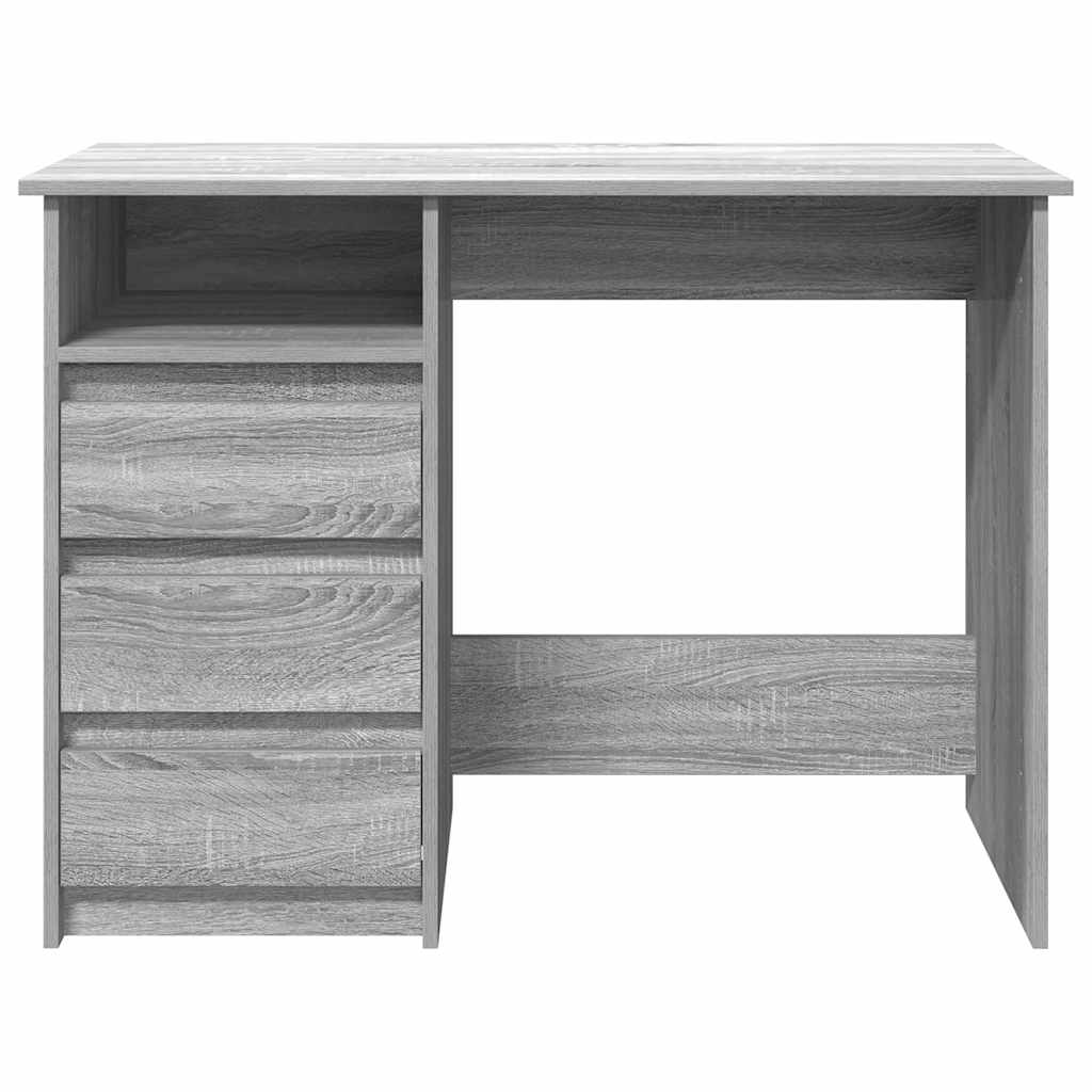 Bureau sonoma gris 102x50x75 cm bois d'ingénierie Bureaux vidaXL   