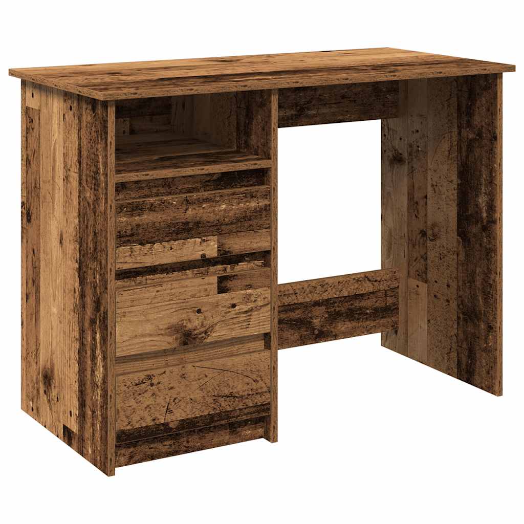 Bureau vieux bois 102x50x75 cm bois d'ingénierie Bureaux vidaXL   