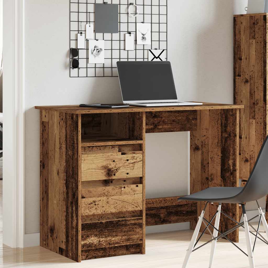 Bureau vieux bois 102x50x75 cm bois d'ingénierie Bureaux vidaXL   