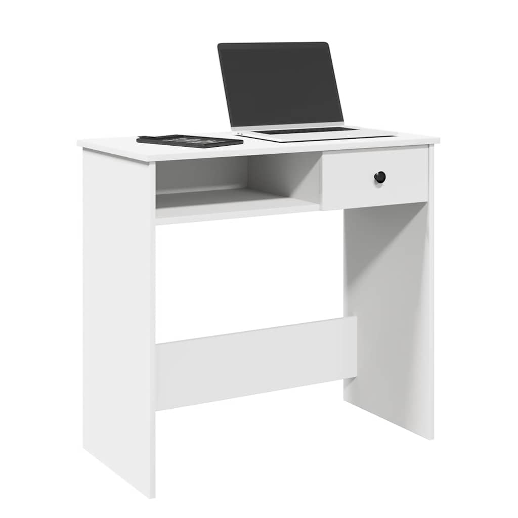 Bureau Blanc 80x40x75 cm Bois d'ingénierie Bureaux vidaXL   