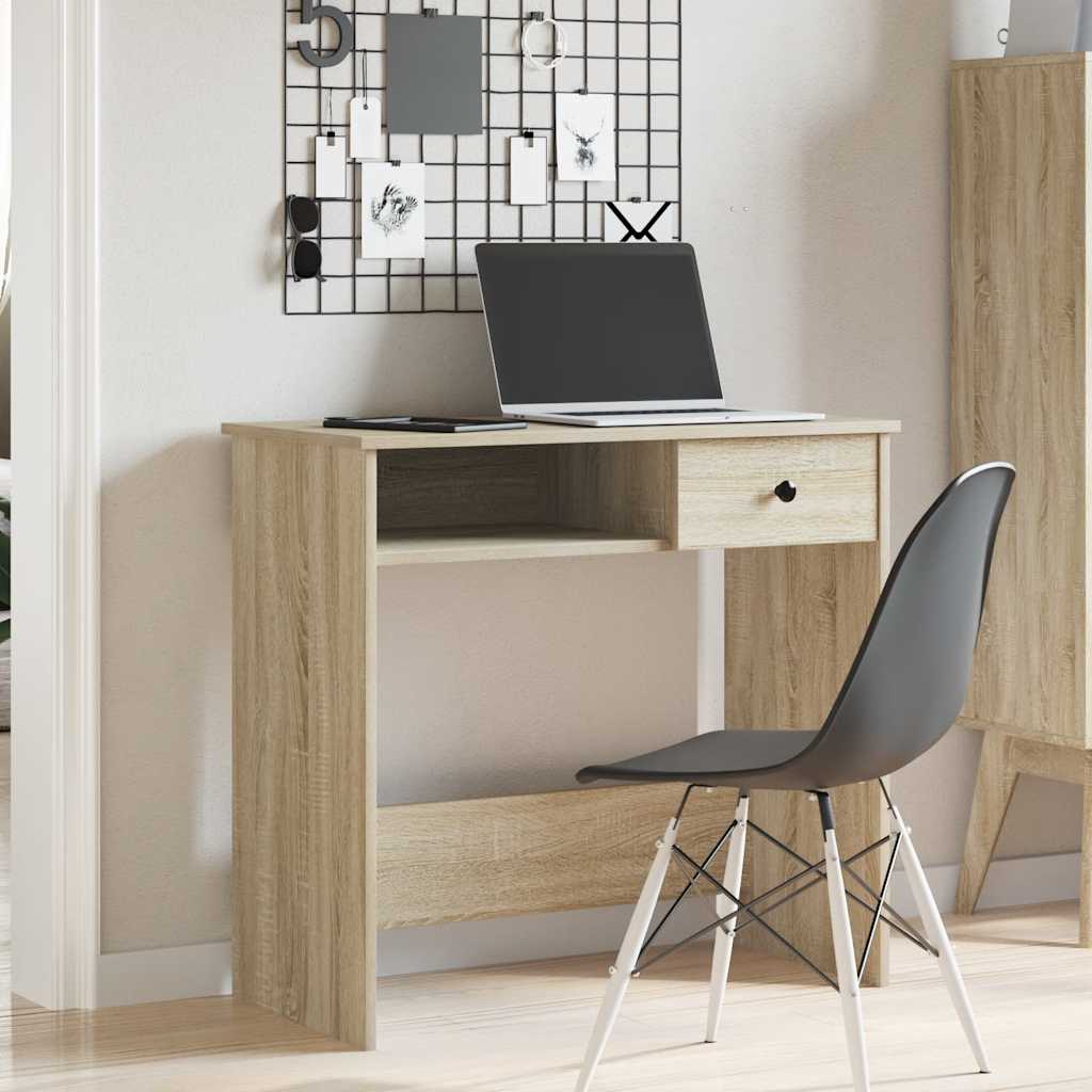 Bureau Chêne Sonoma 80x40x75 cm Aggloméré Bureaux vidaXL   