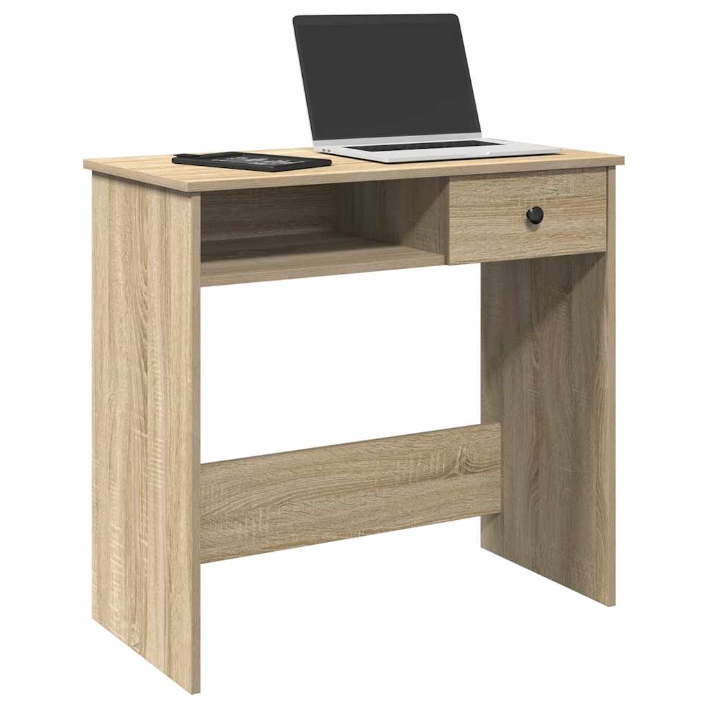 Bureau Chêne Sonoma 80x40x75 cm Aggloméré Bureaux vidaXL   