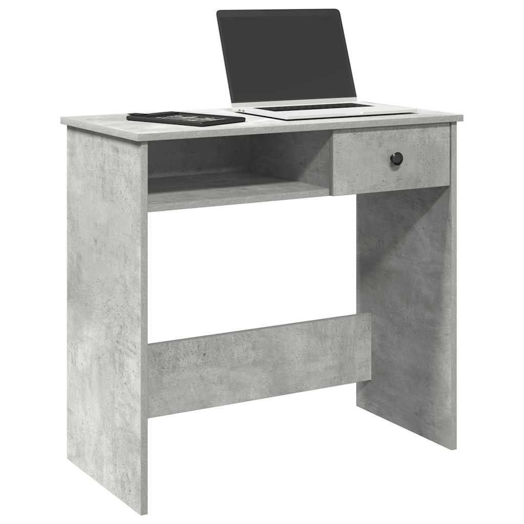 Bureau Gris béton 80x40x75 cm Aggloméré Bureaux vidaXL   