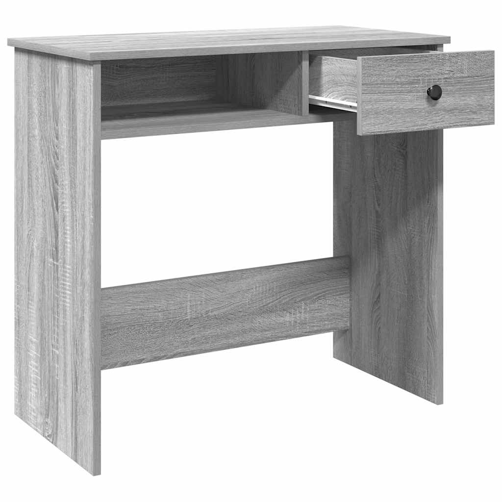 Bureau sonoma gris 80x40x75 cm bois d'ingénierie Bureaux vidaXL   