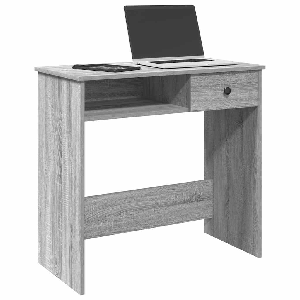 Bureau sonoma gris 80x40x75 cm bois d'ingénierie Bureaux vidaXL   