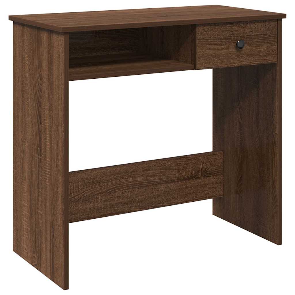 Bureau chêne marron 80x40x75 cm bois d'ingénierie Bureaux vidaXL   