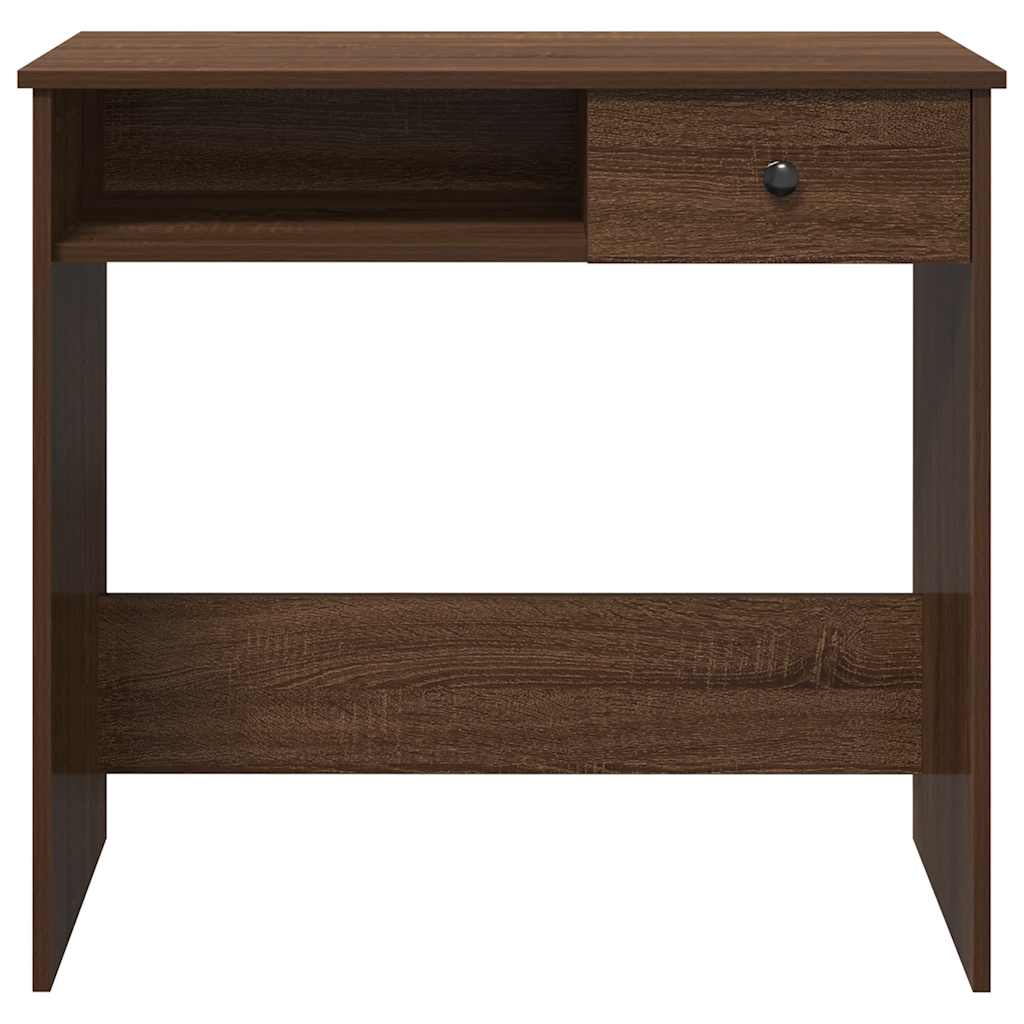 Bureau chêne marron 80x40x75 cm bois d'ingénierie Bureaux vidaXL   