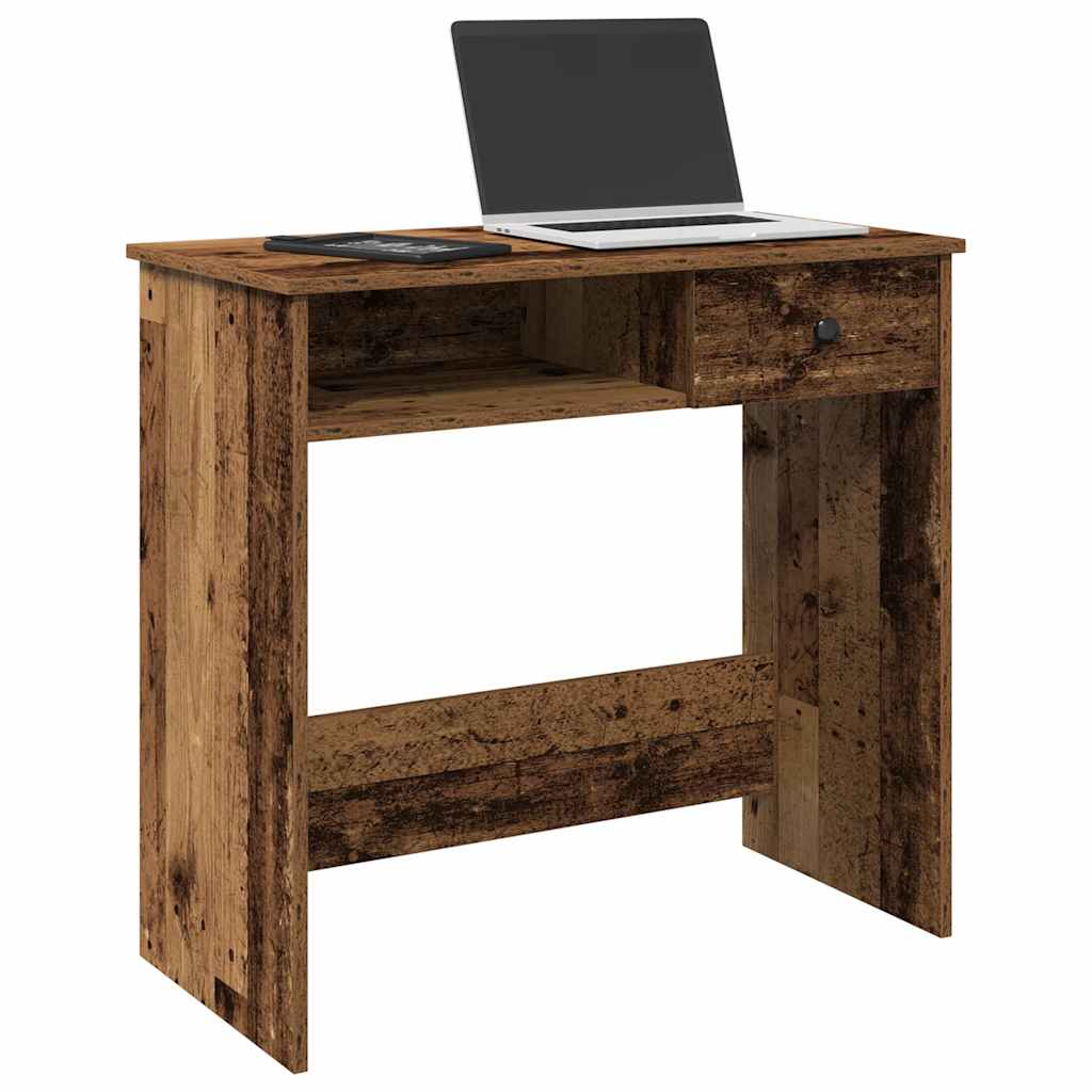 Bureau style vieux bois 80x40x75 cm bois d'ingénierie Bureaux vidaXL   