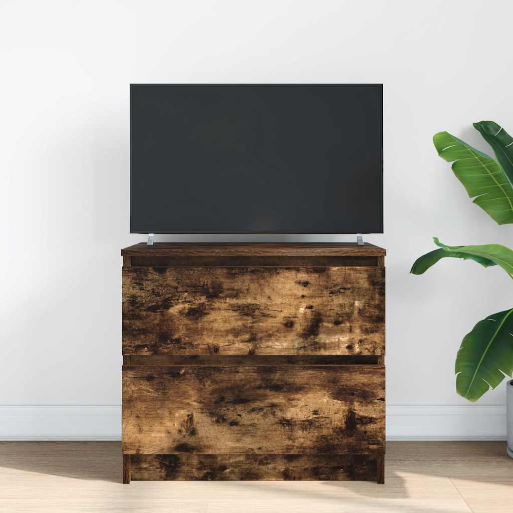 Meuble TV chêne fumé 60x35x54 cm bois d'ingénierie Meubles TV vidaXL