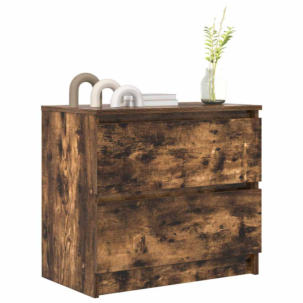 Meuble TV chêne fumé 60x35x54 cm bois d'ingénierie Meubles TV vidaXL