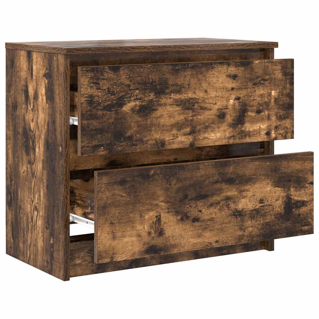 Meuble TV chêne fumé 60x35x54 cm bois d'ingénierie Meubles TV vidaXL