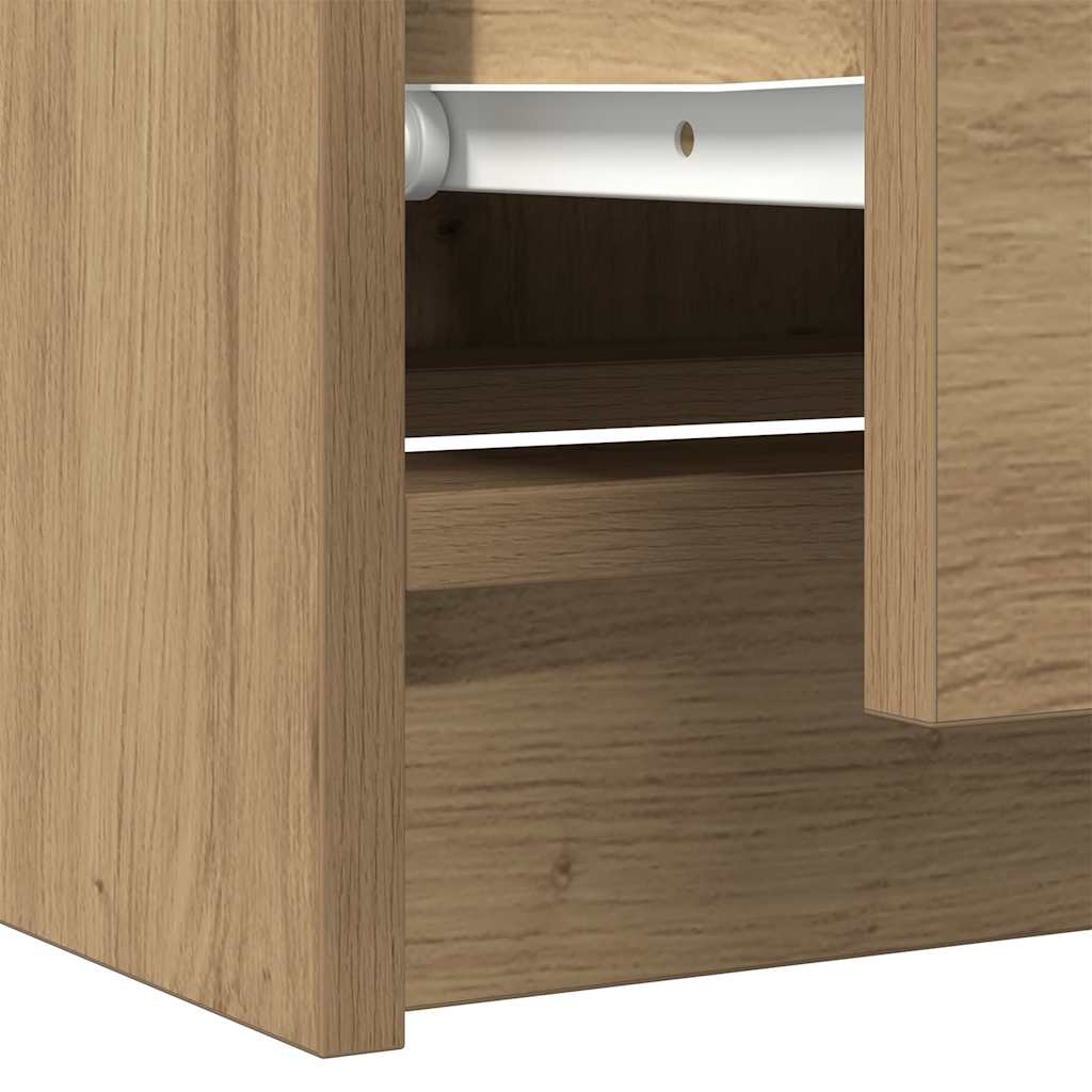 Meuble TV chêne artisanal 60x35x54 cm bois d'ingénierie Meubles TV vidaXL