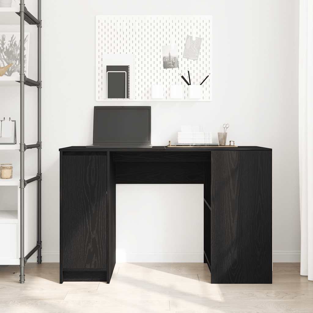 Bureau chêne noir 120x42x76 cm bois d'ingénierie Bureaux vidaXL