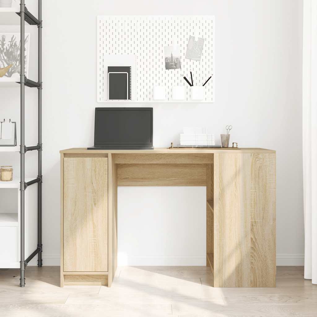 Bureau chêne sonoma 120x42x76 cm bois d'ingénierie Bureaux vidaXL