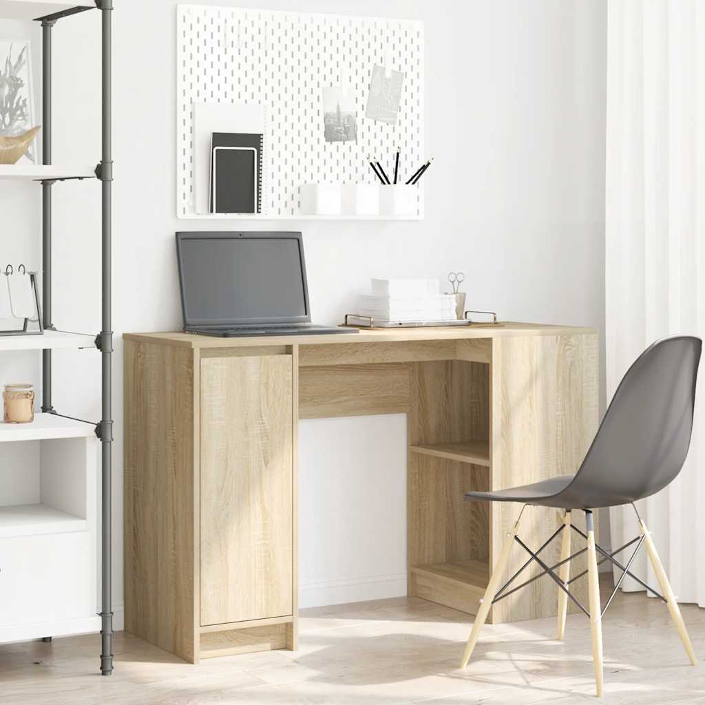 Bureau chêne sonoma 120x42x76 cm bois d'ingénierie Bureaux vidaXL