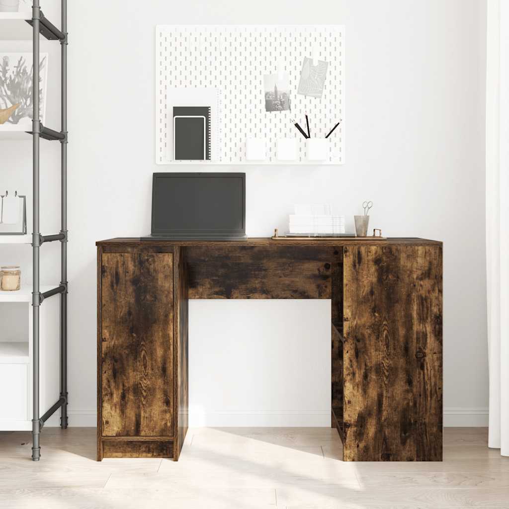 Bureau chêne fumé 120x42x76 cm bois d'ingénierie Bureaux vidaXL