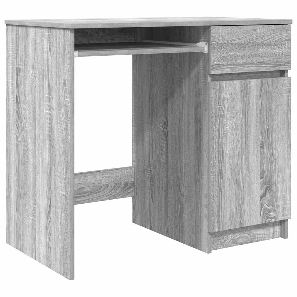 Bureau sonoma gris 86x49x76 cm bois d'ingénierie Bureaux vidaXL