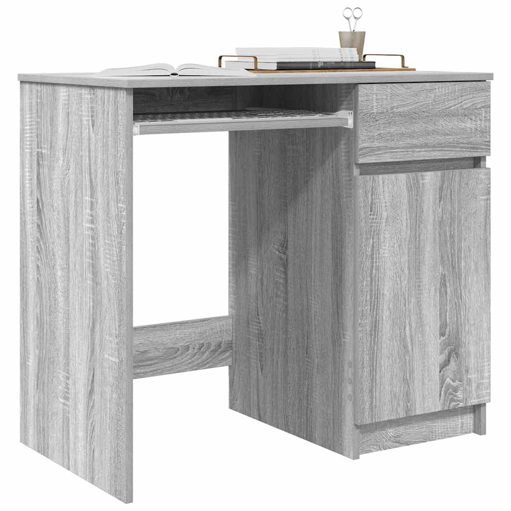 Bureau sonoma gris 86x49x76 cm bois d'ingénierie Bureaux vidaXL