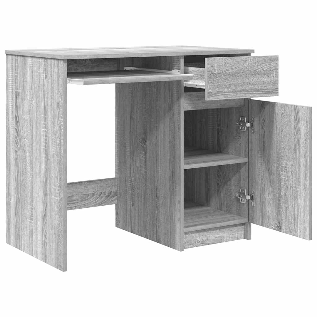 Bureau sonoma gris 86x49x76 cm bois d'ingénierie Bureaux vidaXL