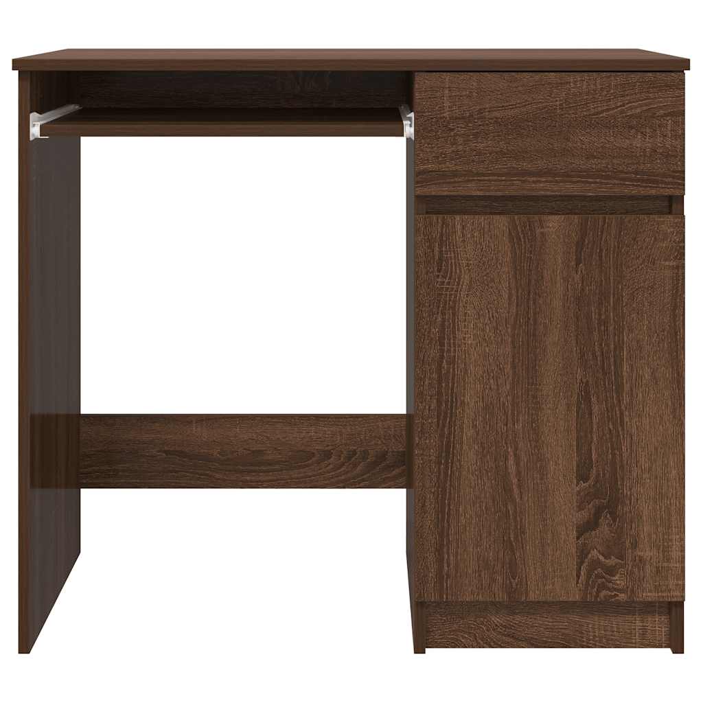 Bureau chêne marron 86x49x76 cm bois d'ingénierie Bureaux vidaXL