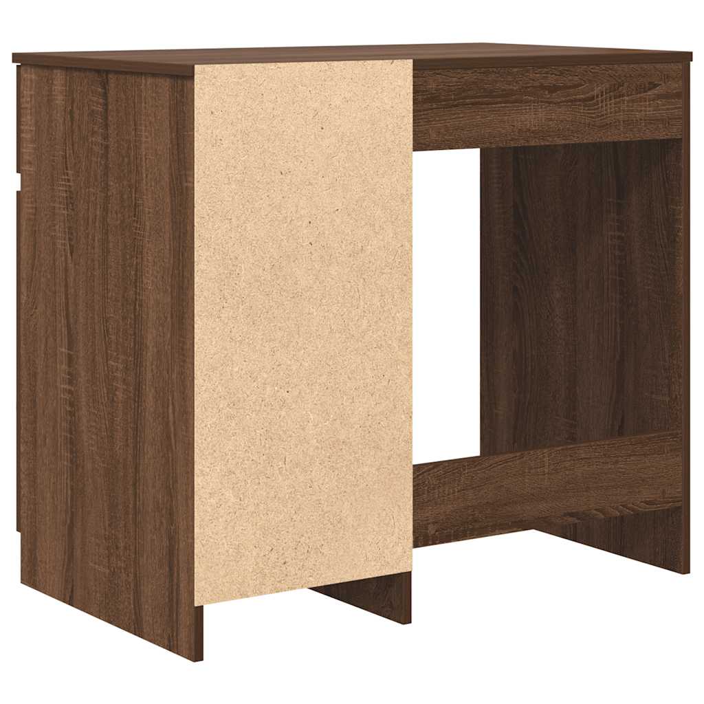 Bureau chêne marron 86x49x76 cm bois d'ingénierie Bureaux vidaXL