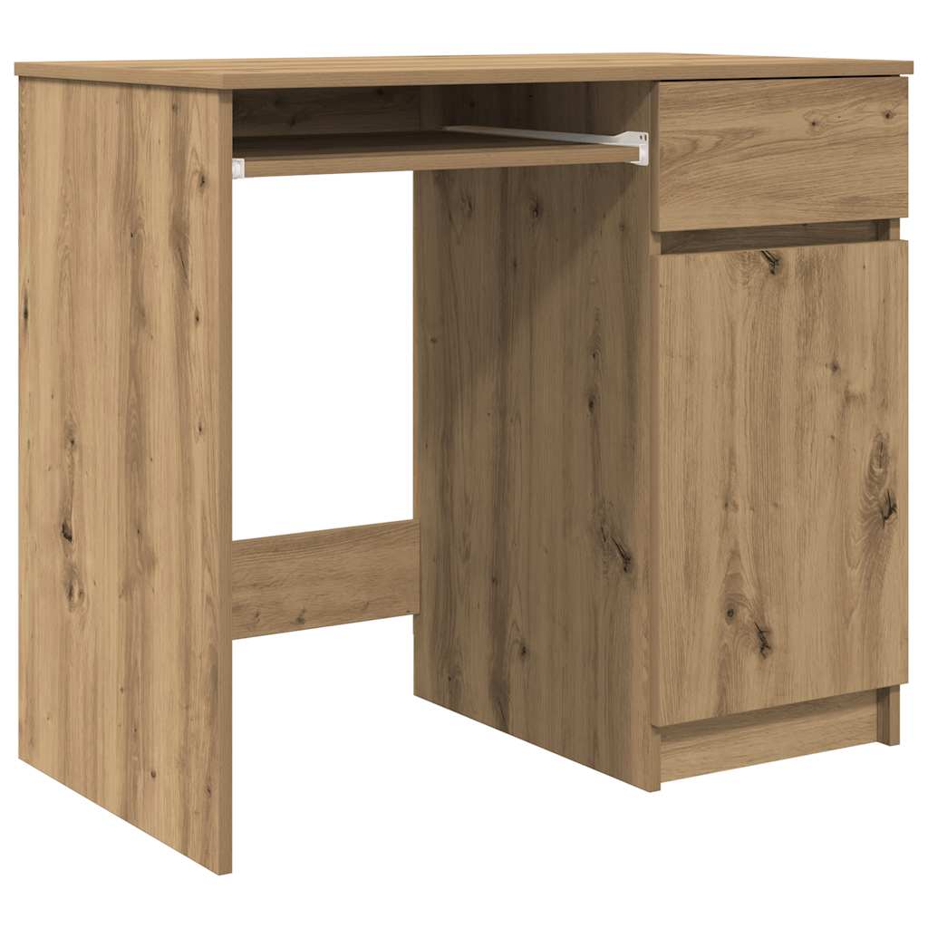 Bureau chêne artisanal 86x49x76 cm bois d'ingénierie Bureaux vidaXL