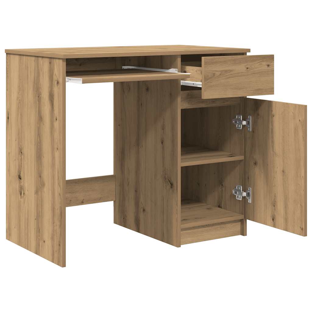 Bureau chêne artisanal 86x49x76 cm bois d'ingénierie Bureaux vidaXL