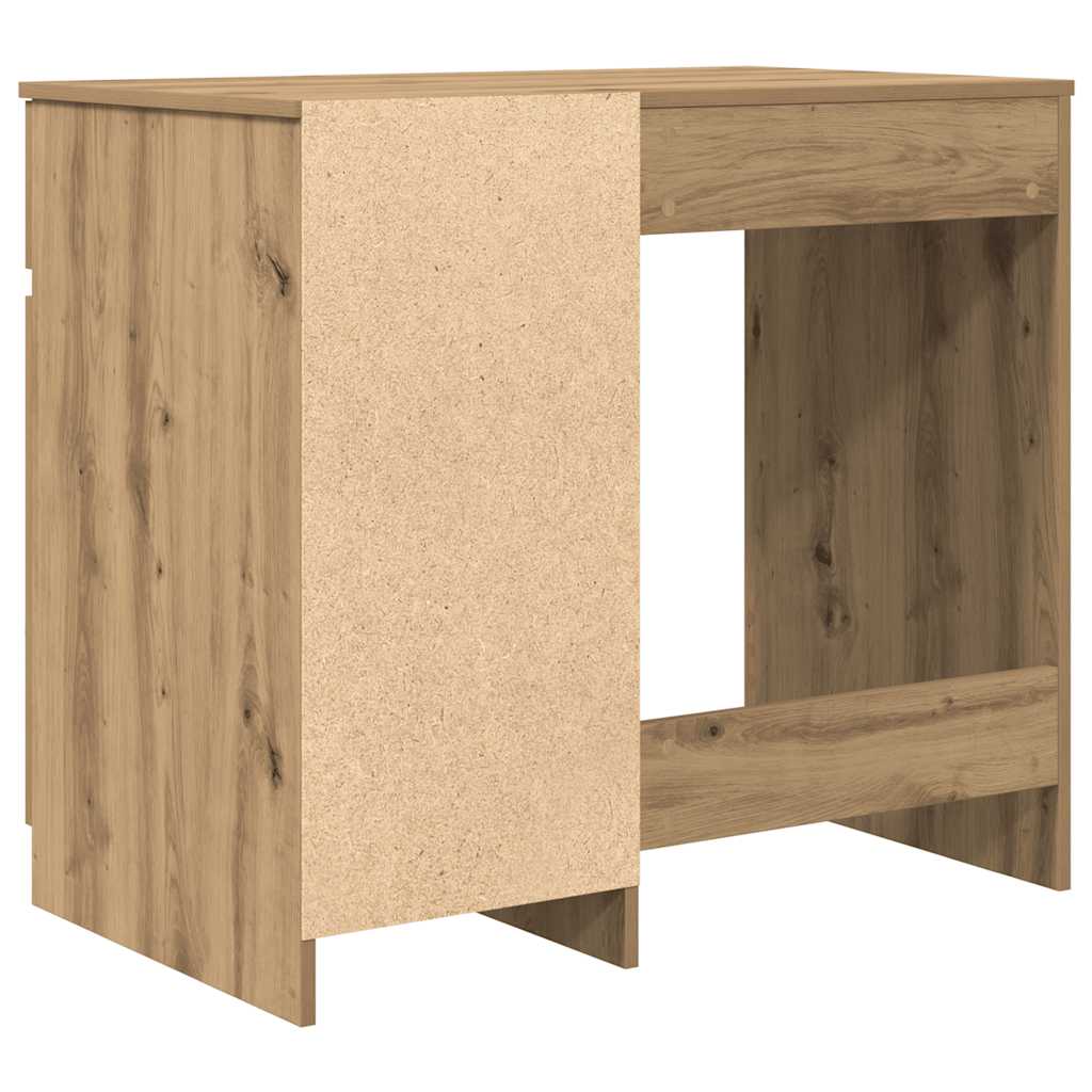 Bureau chêne artisanal 86x49x76 cm bois d'ingénierie Bureaux vidaXL