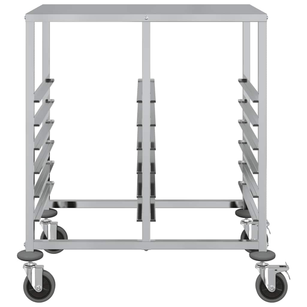 Chariot à plateaux 12 bacs GN 75x55x87 cm acier inoxydable Dessertes vidaXL