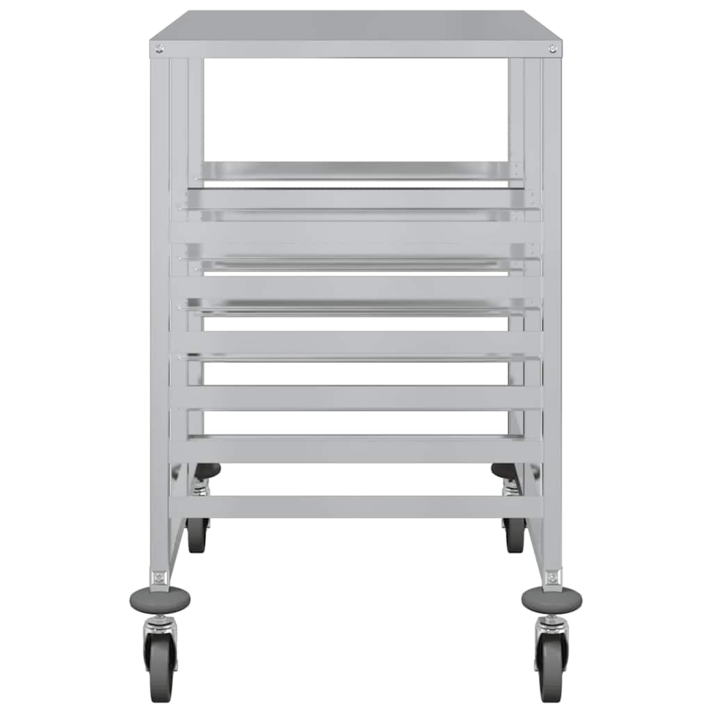 Chariot à plateaux 12 bacs GN 75x55x87 cm acier inoxydable Dessertes vidaXL