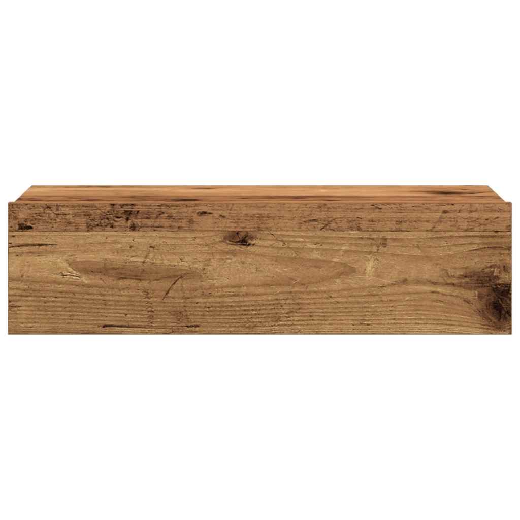 Table de chevet vieux bois 60x35 cm bois d'ingénierie Tables de chevet vidaXL