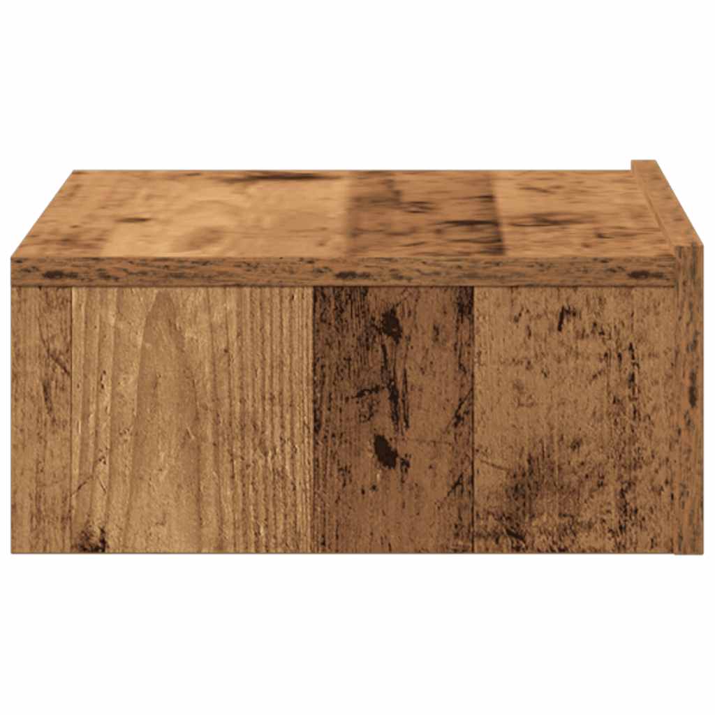 Table de chevet vieux bois 60x35 cm bois d'ingénierie Tables de chevet vidaXL