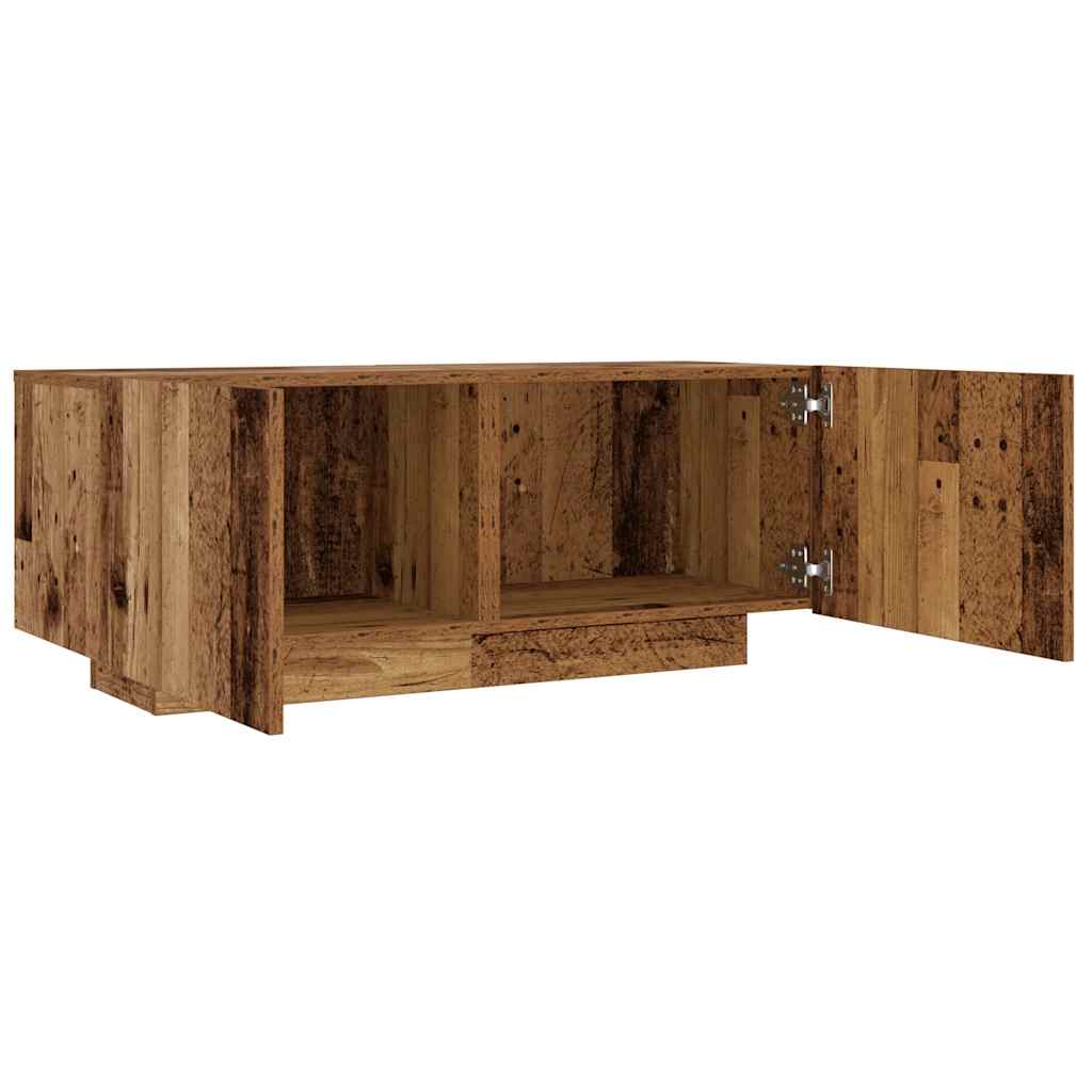 Table de chevet vieux bois 100x35x40 cm bois d'ingénierie Tables de chevet vidaXL   