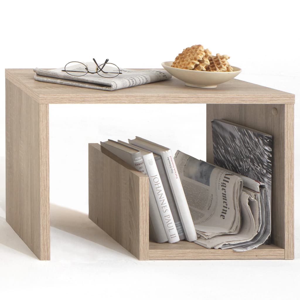 FMD Coffee table 2-in-1 59 x 36 x 38 cm oak