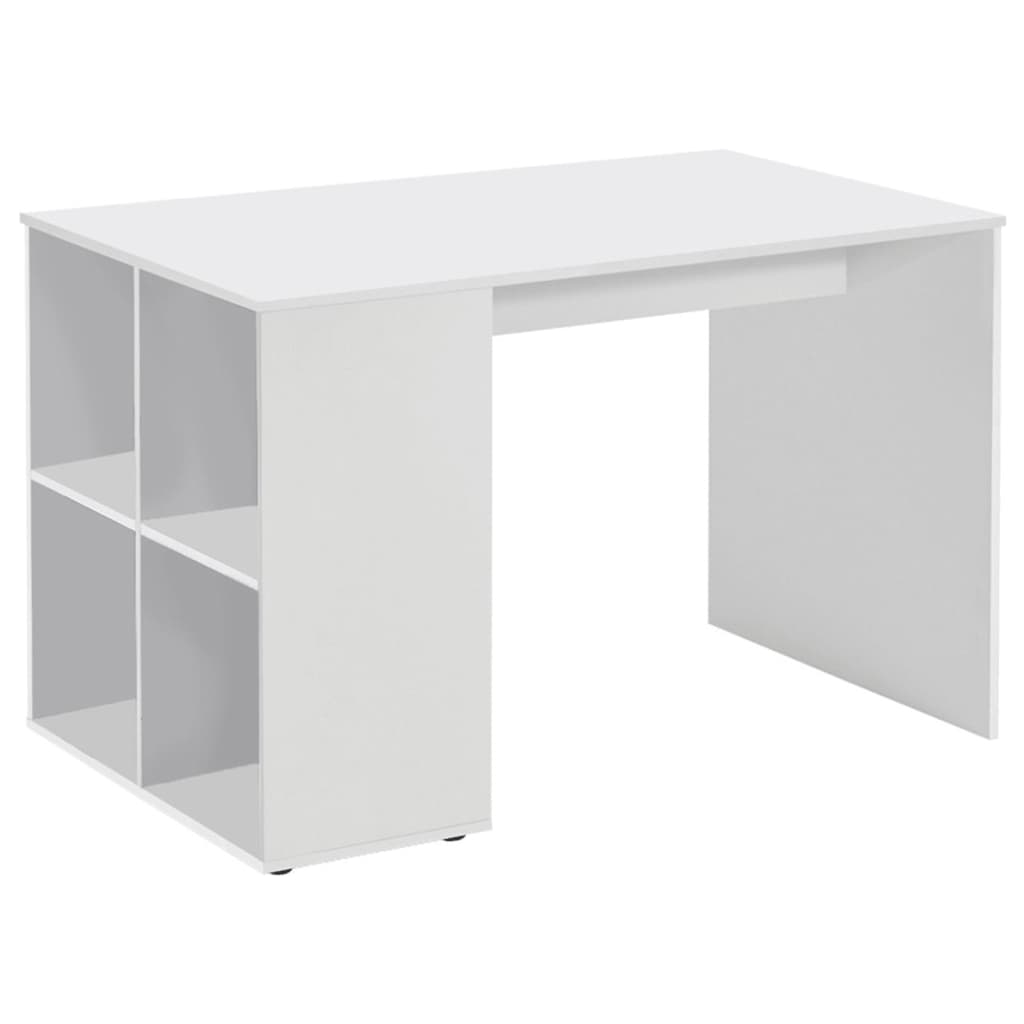 FMD Bureau with side shelves 117 x 72.9 x 73.5 cm white
