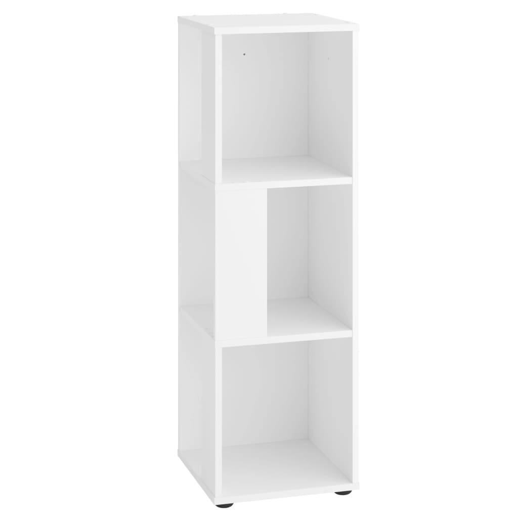 FMD corner shelf with 6 white side compartments