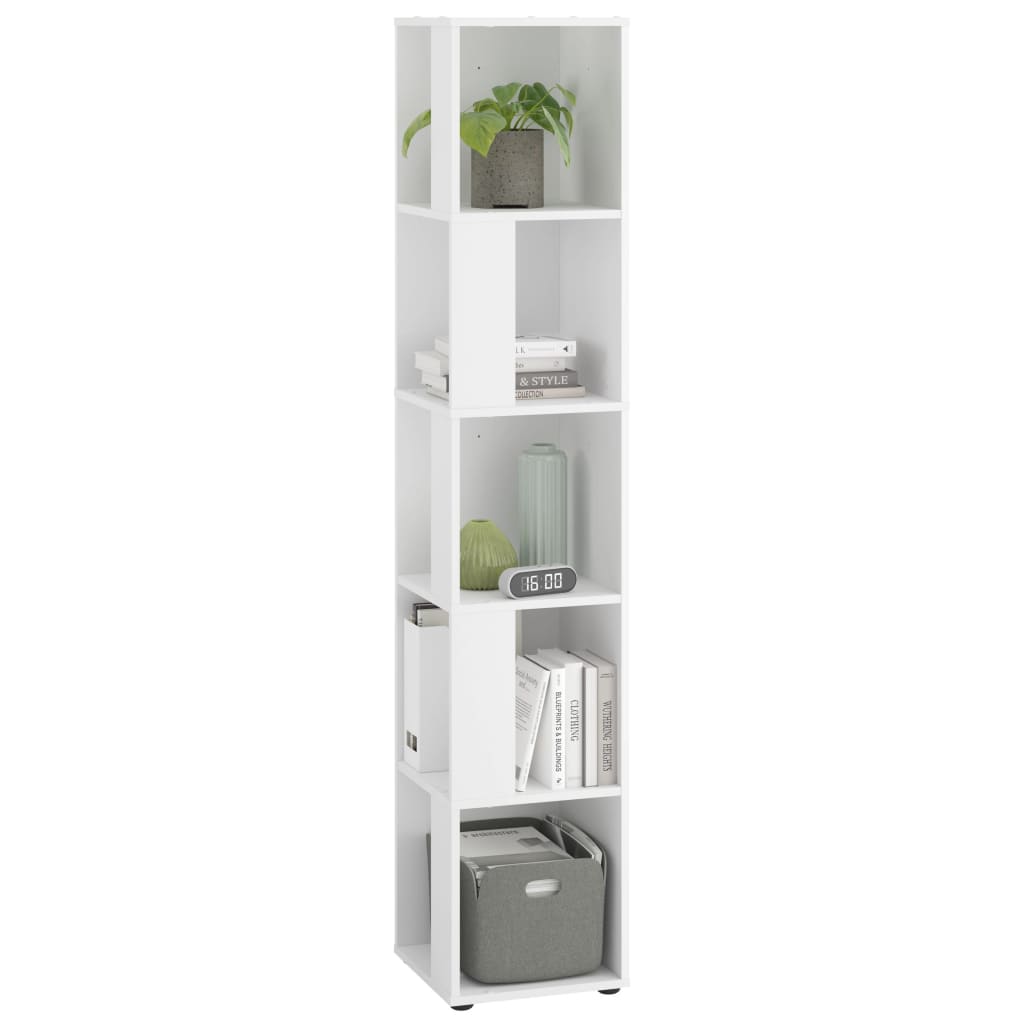 FMD corner shelf with 10 white side compartments