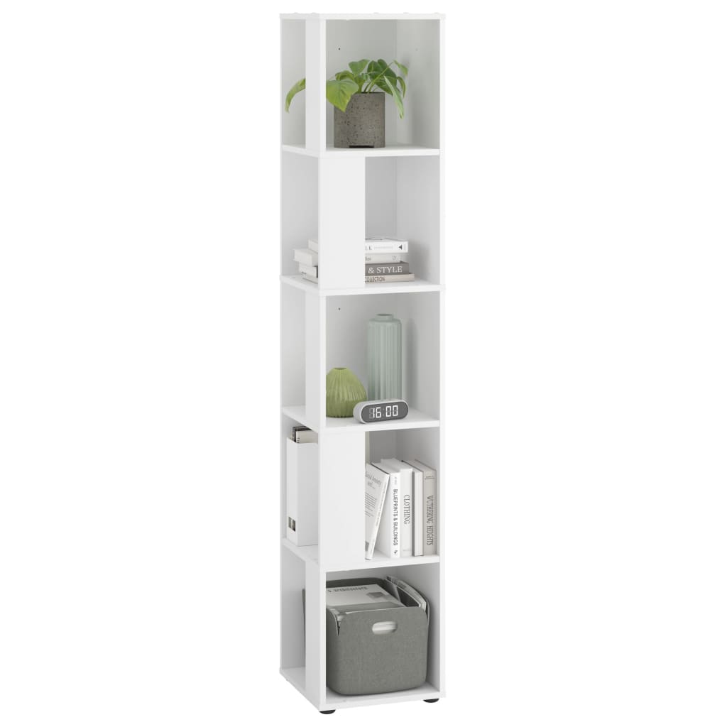 FMD corner shelf with 10 white side compartments