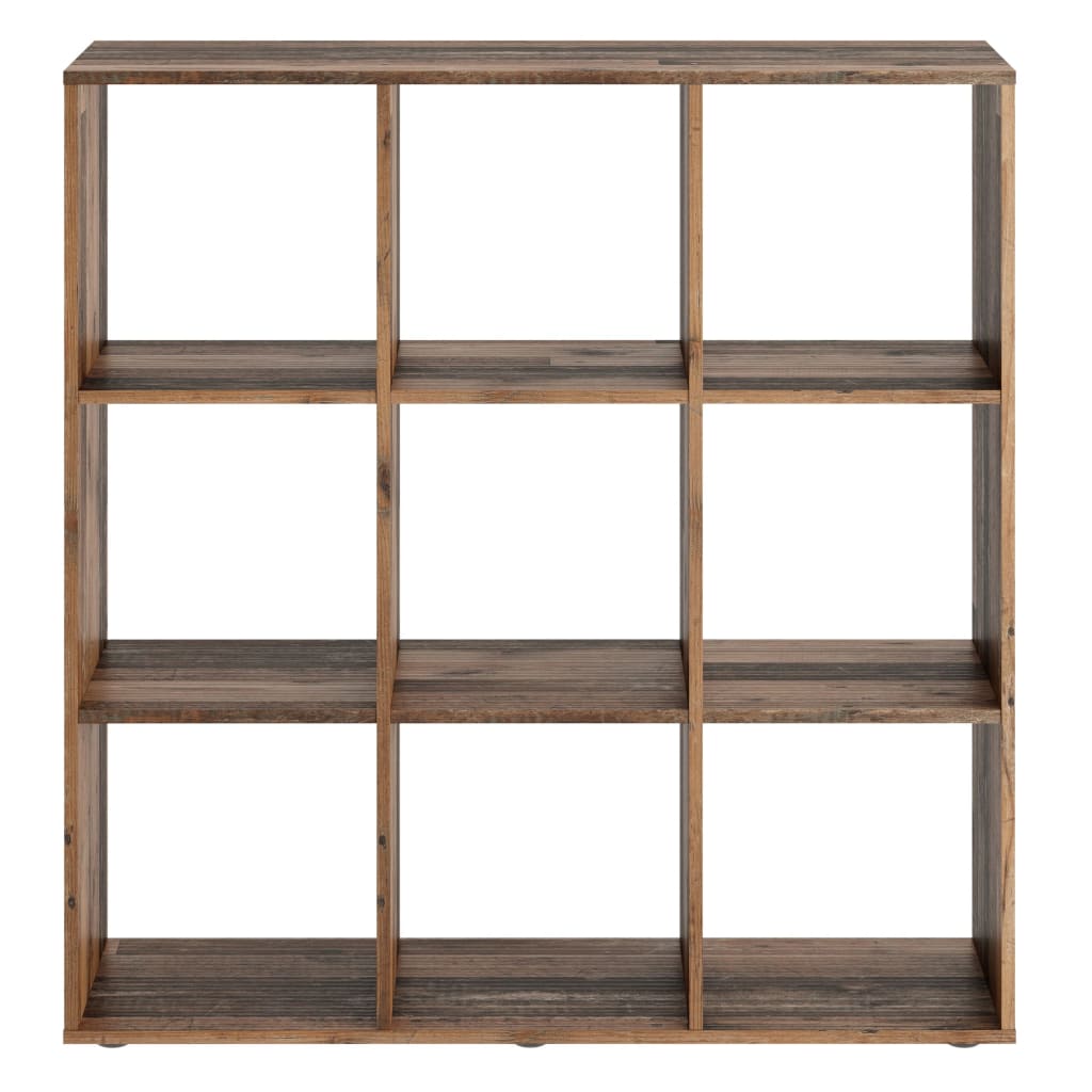 FMD standing shelf with 9 old style compartments