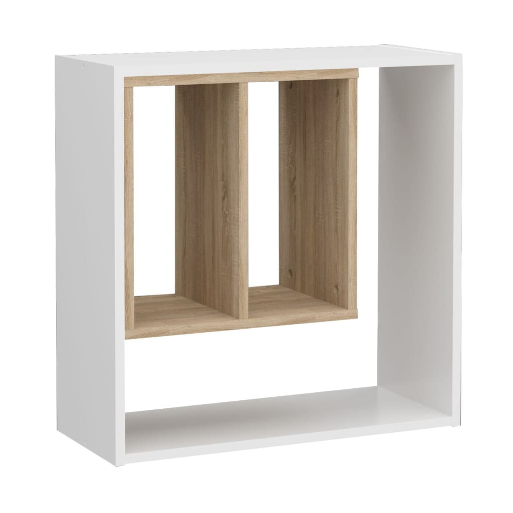 FMD Wall shelf with 3 open compartments 58.3x24.4x58.6 cm
