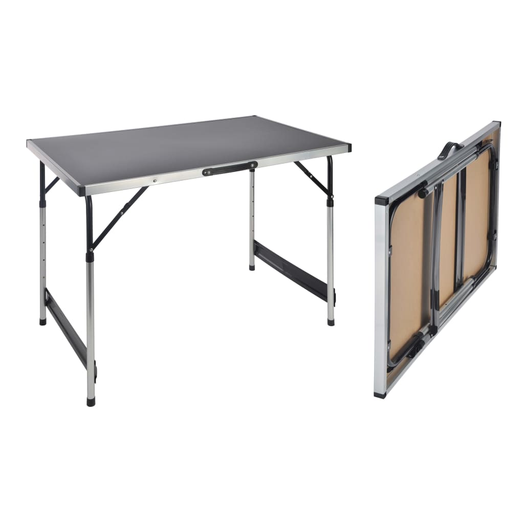 HI Table pliable 100 x 60 x 94 cm Aluminium