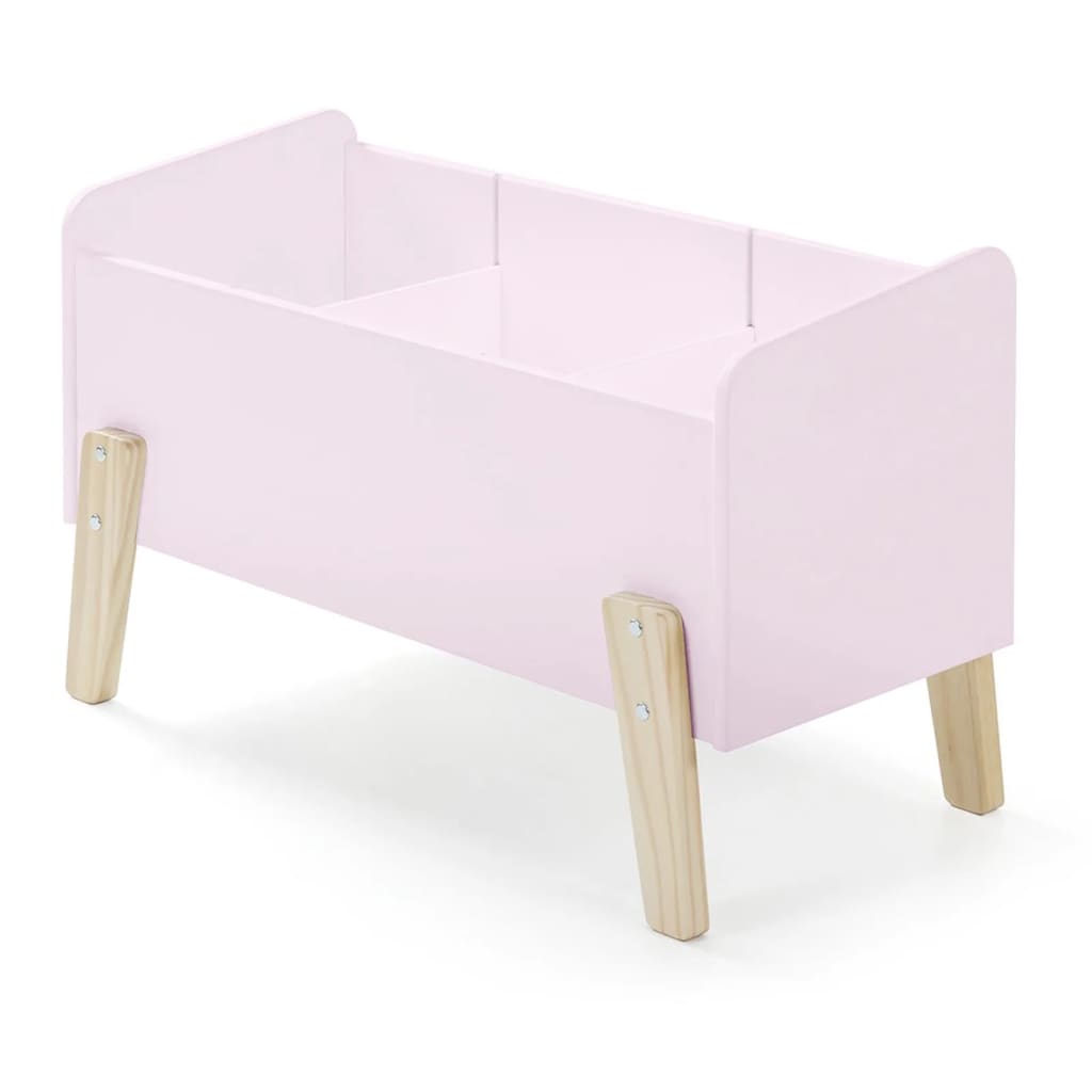 Vipack Kiddy Wood Old Pink Toy Box