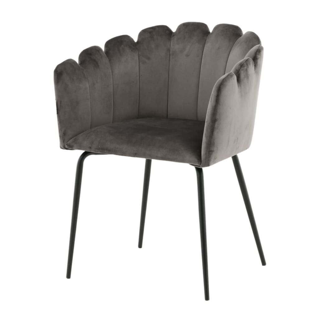 Venture Home Dinner Chair Limhamn Black And Gray Velvet