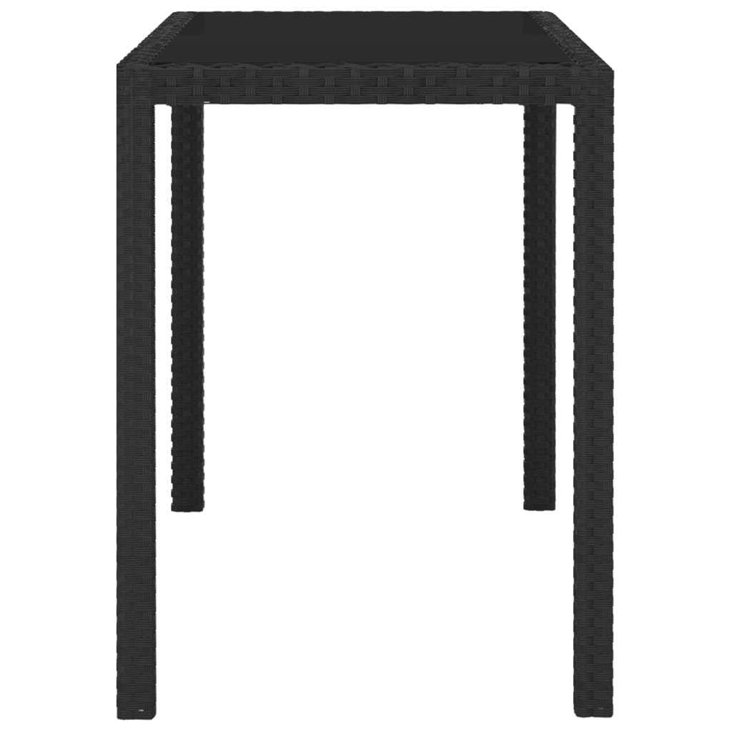 Built -in garden furniture 5pcs and black braided resin cushion